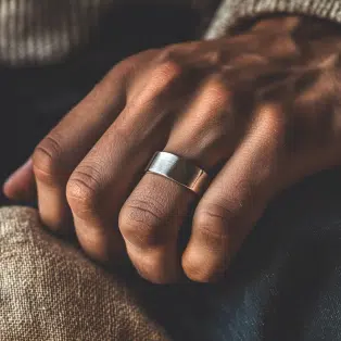 Anillo de plata para hombres
